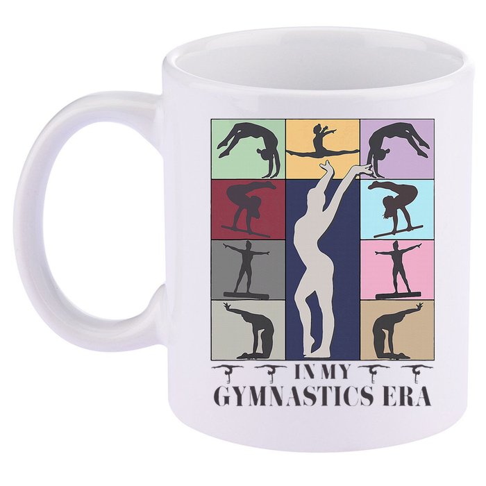 In My Gymnastics Era Gymnast Exercise Lovers Gymnastics 11oz C Handle Ceramic Mug