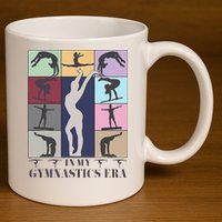 In My Gymnastics Era Gymnast Exercise Lovers Gymnastics 11oz C Handle Ceramic Mug