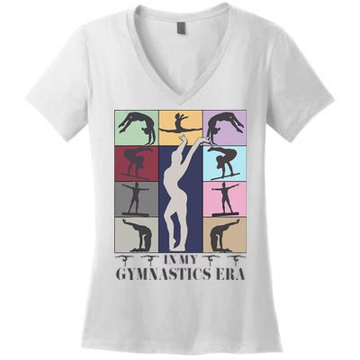 In My Gymnastics Era Gymnast Exercise Lovers Gymnastics Women's V-Neck T-Shirt