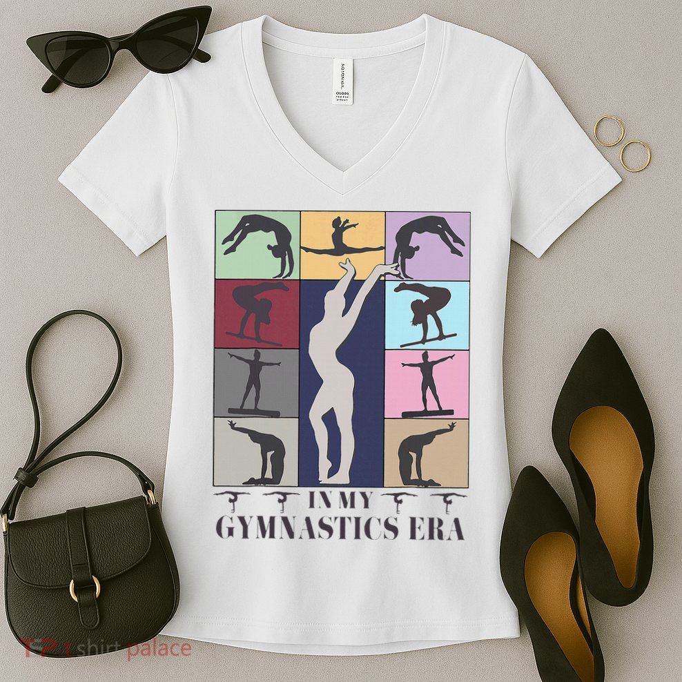 In My Gymnastics Era Gymnast Exercise Lovers Gymnastics Women's V-Neck T-Shirt