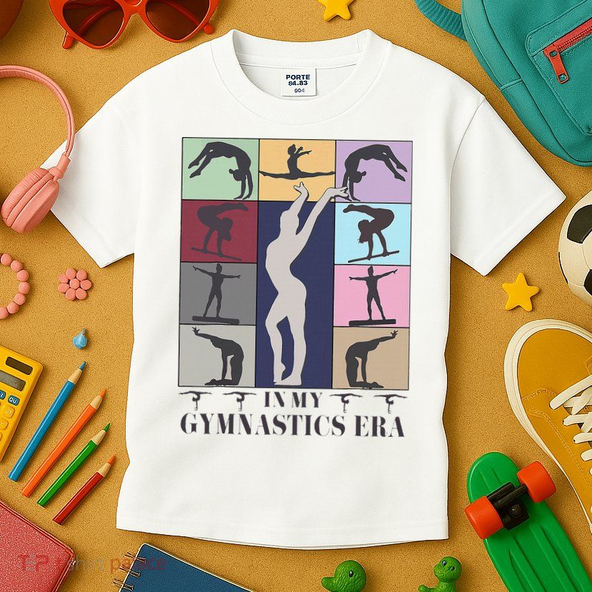 In My Gymnastics Era Gymnast Exercise Lovers Gymnastics Kids T-Shirt