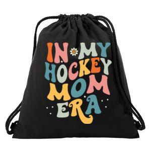 In My Hockey Mom Era Drawstring Bag