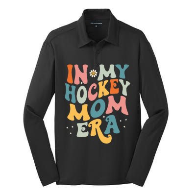 In My Hockey Mom Era Silk Touch Performance Long Sleeve Polo