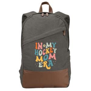 In My Hockey Mom Era Cotton Canvas Backpack