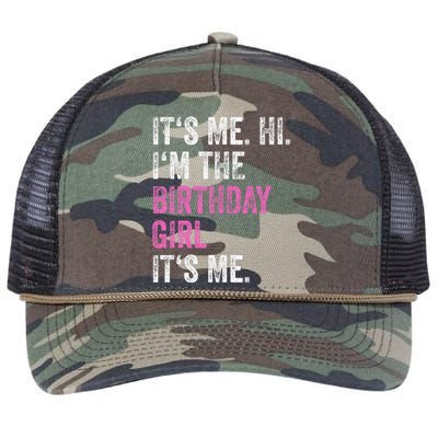 Its Me Hi Im The Birthday Girl Retro Rope Trucker Hat Cap