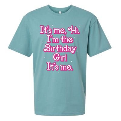 Its Me Hi Im The Birthday Girl Its Me Funny Birthday Sueded Cloud Jersey T-Shirt