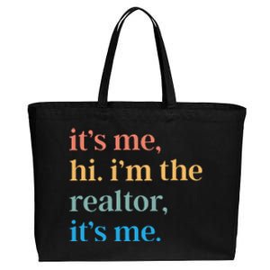 ItS Me Hi IM The Realtor ItS Me Cotton Canvas Jumbo Tote