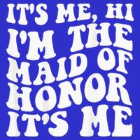 Its Me Hi Im The Maid Of Honor Its Me On Back Mesh Reversible Basketball Jersey Tank