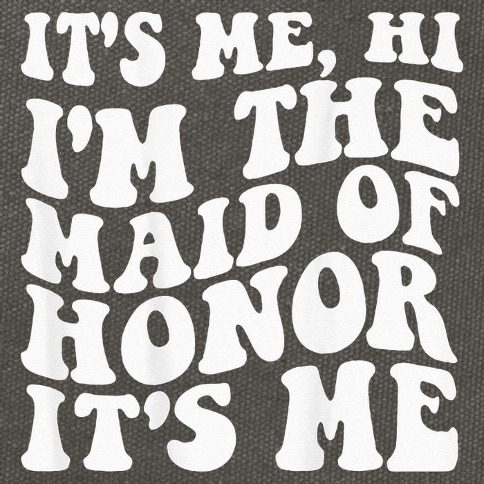 Its Me Hi Im The Maid Of Honor Its Me On Back Cotton Canvas Backpack