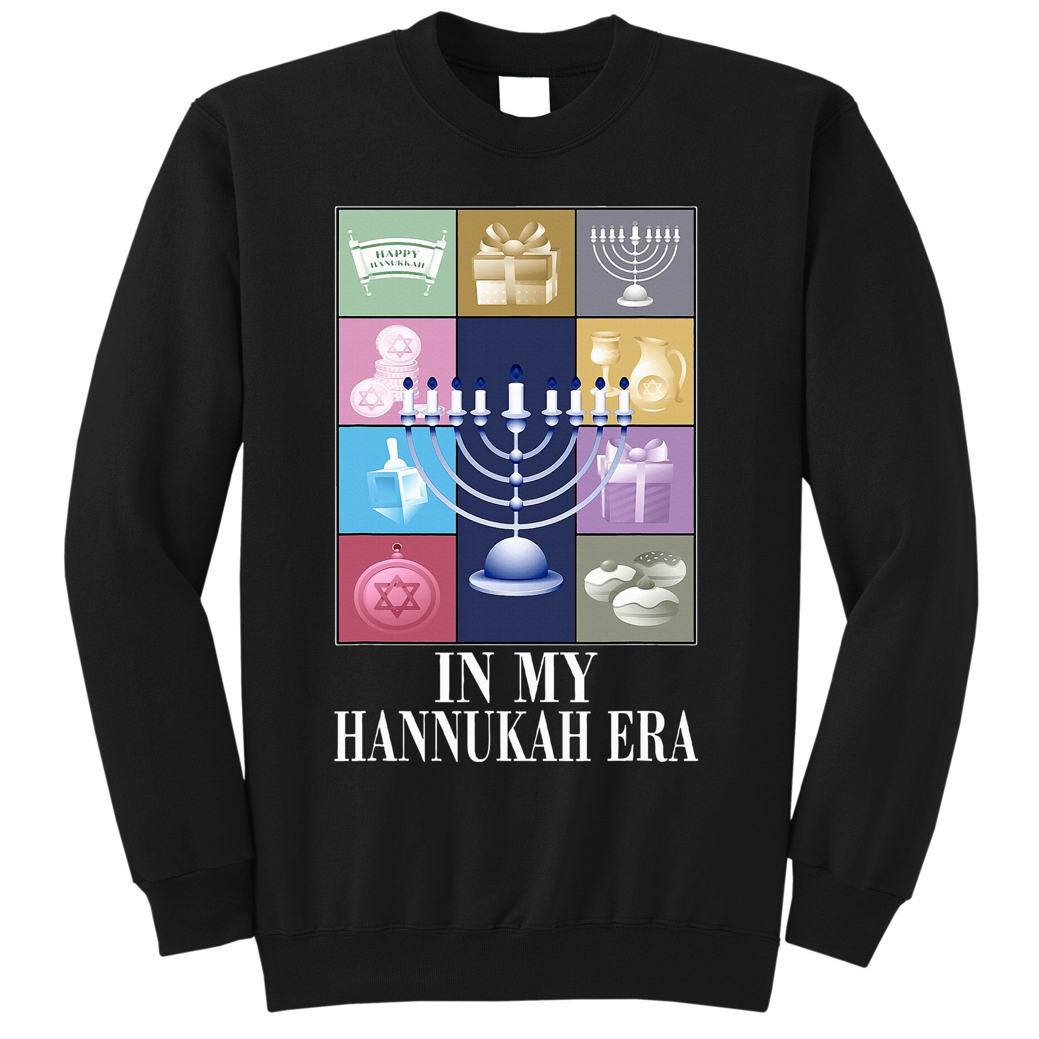 In My Hanukkah Era Ugly Jewish Xmas Funny Christmas Hanukkah   Sweatshirt