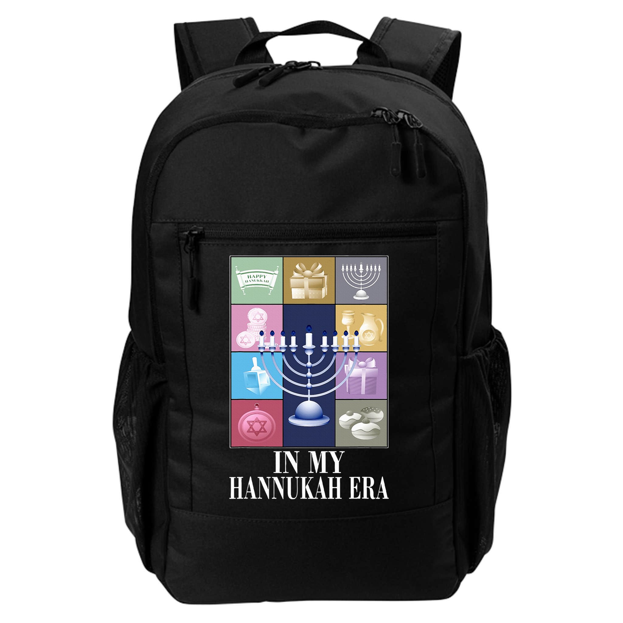 In My Hanukkah Era Ugly Jewish Xmas Funny Christmas Hanukkah   Backpack