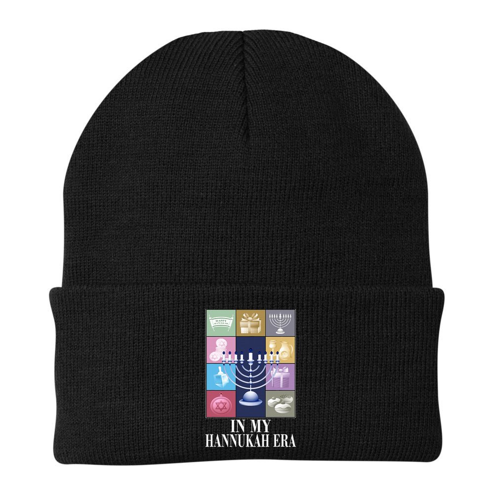 In My Hanukkah Era Ugly Jewish Xmas Funny Christmas Hanukkah   Beanie