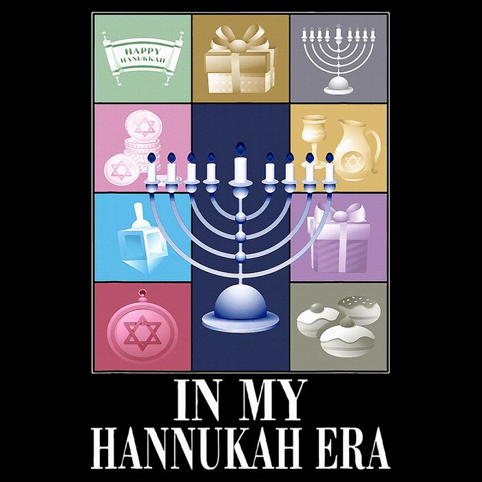 In My Hanukkah Era Ugly Jewish Xmas Funny Christmas Hanukkah   Ladies Long Sleeve Shirt