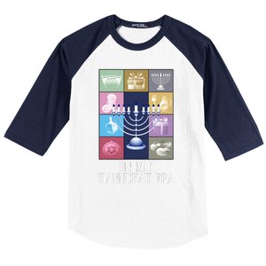 In My Hanukkah Era Ugly Jewish Xmas Funny Christmas Hanukkah   Baseball Sleeve Shirt