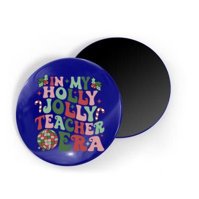 In My Holly Xmas Jolly Teacher Era Teacher Vibes Christmas Gift Magnet