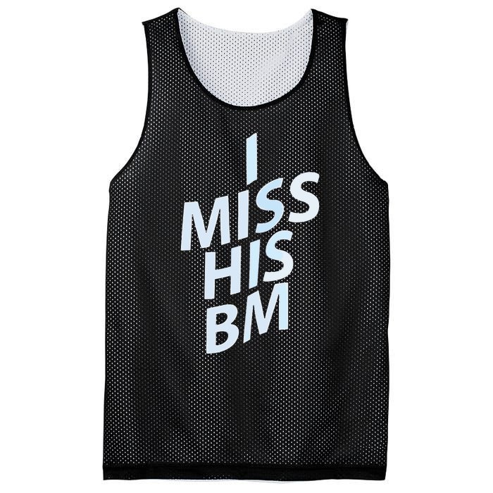 I Miss His Bm Mesh Reversible Basketball Jersey Tank