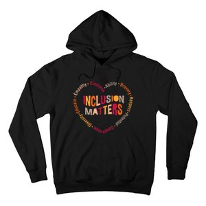 Inclusion Matters Heart Autism Awareness Special Education Hoodie