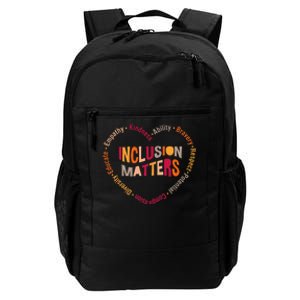 Inclusion Matters Heart Autism Awareness Special Education Daily Commute Backpack