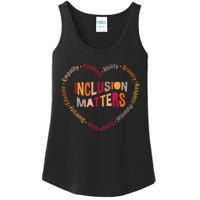 Inclusion Matters Heart Autism Awareness Special Education Ladies Essential Tank