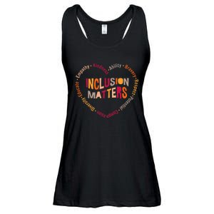 Inclusion Matters Heart Autism Awareness Special Education Ladies Essential Flowy Tank