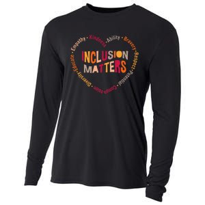 Inclusion Matters Heart Autism Awareness Special Education Cooling Performance Long Sleeve Crew