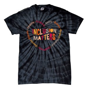 Inclusion Matters Heart Autism Awareness Special Education Tie-Dye T-Shirt