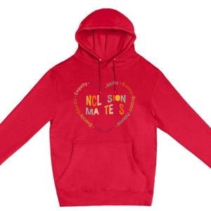 Inclusion Matters Heart Autism Awareness Special Education Premium Pullover Hoodie