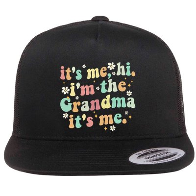 ItS Me Hi IM The Grandma ItS Me Women Flatbill Hat