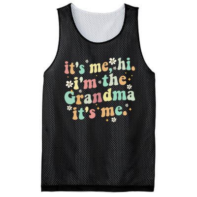 ItS Me Hi IM The Grandma ItS Me Women Mesh Reversible Basketball Jersey Tank