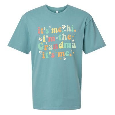 ItS Me Hi IM The Grandma ItS Me Women Sueded Cloud Jersey T-Shirt