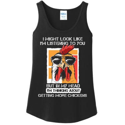 In My Head Im Thinking About Getting More Chickens Farmer Ladies Essential Tank