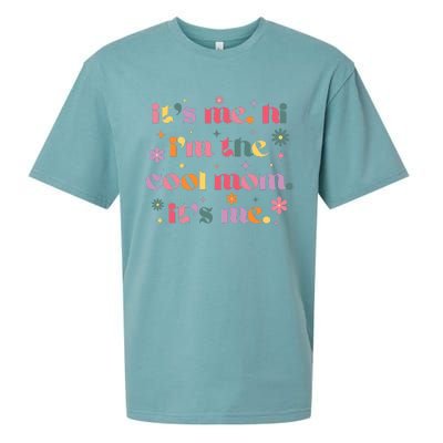 Its Me Hi Im The Cool Mom Its Me Mothers Day Flower Groovy Sueded Cloud Jersey T-Shirt