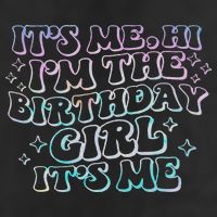 It's Me Hi I'm Birthday Girl It's Me Groovy  7 Panel Mesh Trucker Snapback Hat