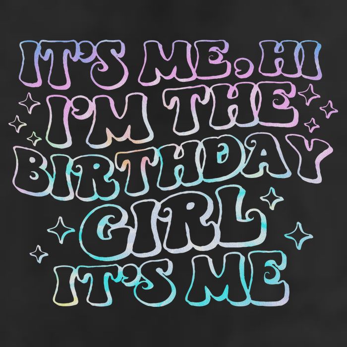 It's Me Hi I'm Birthday Girl It's Me Groovy  7 Panel Mesh Trucker Snapback Hat