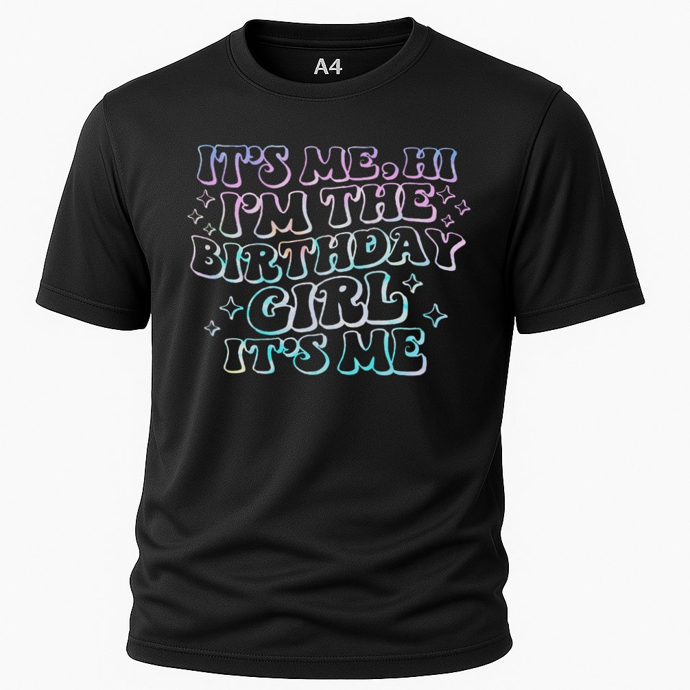 It's Me Hi I'm Birthday Girl It's Me Groovy  Cooling Performance Crew T-Shirt