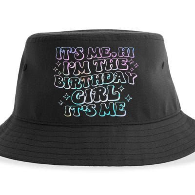 It's Me Hi I'm Birthday Girl It's Me Groovy  Sustainable Bucket Hat