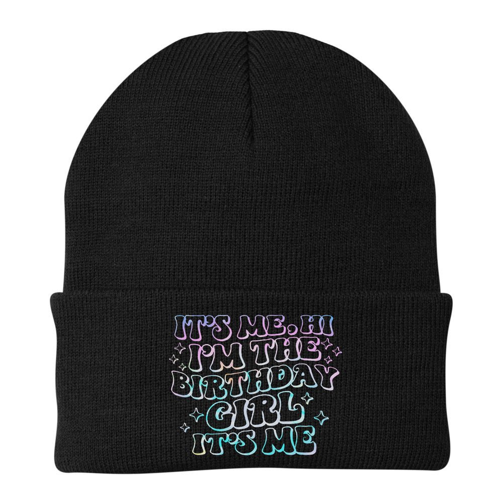 It's Me Hi I'm Birthday Girl It's Me Groovy  Beanie