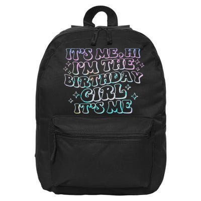 It's Me Hi I'm Birthday Girl It's Me Groovy  16 in Basic Backpack
