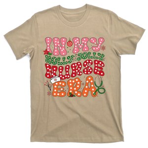 In My Holly Nurse Era Jolly Nurse Xmas Retro Nurse Christmas T-Shirt