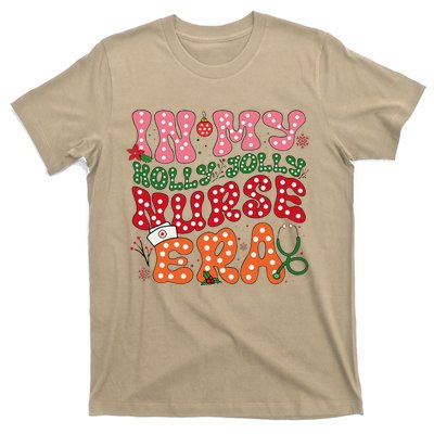 In My Holly Nurse Era Jolly Nurse Xmas Retro Nurse Christmas T-Shirt