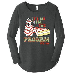 Its Me Hi Im The Problem Its Me Christmas Tree Cake Women's Perfect Tri Tunic Long Sleeve Shirt