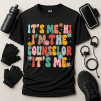 It's Me Hi I'm The Teacher Counselor  Back To School Cooling Performance Crew T-Shirt