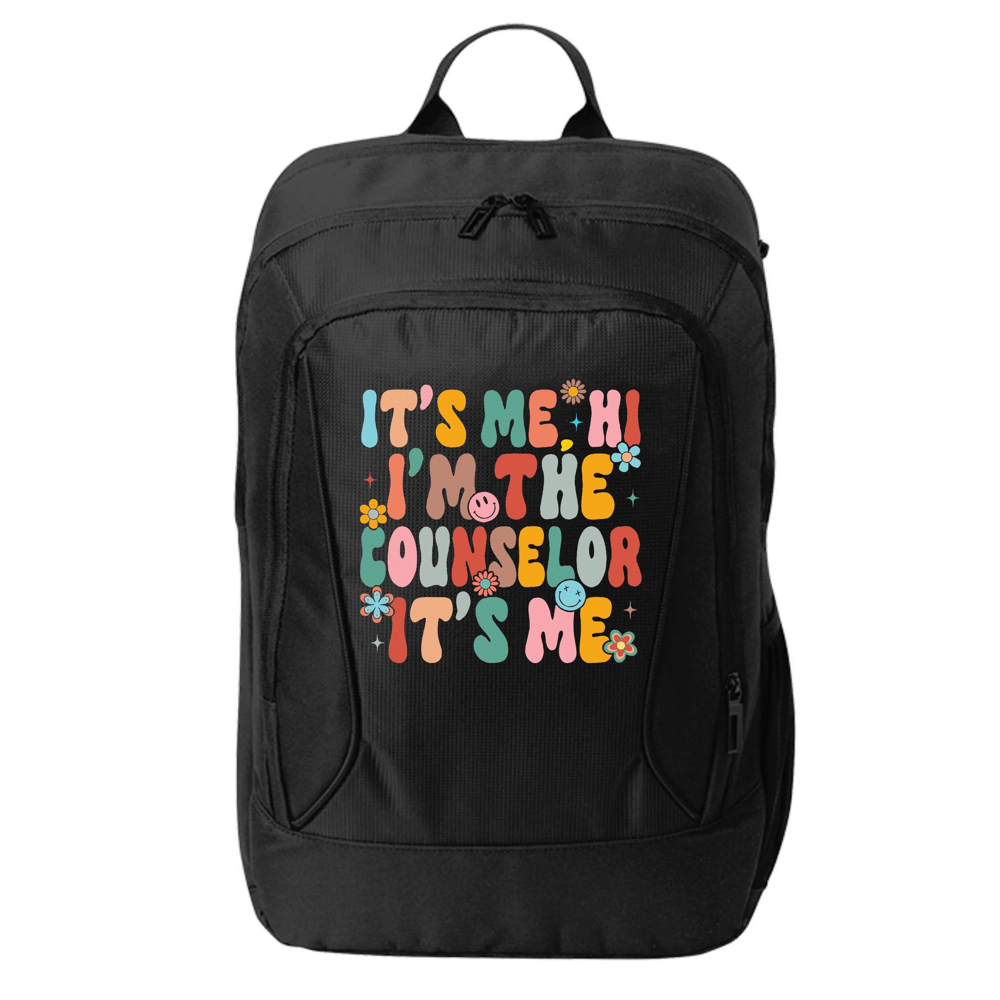 It's Me Hi I'm The Teacher Counselor  Back To School City Backpack