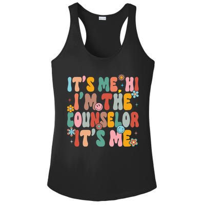 It's Me Hi I'm The Teacher Counselor  Back To School Ladies PosiCharge Competitor Racerback Tank