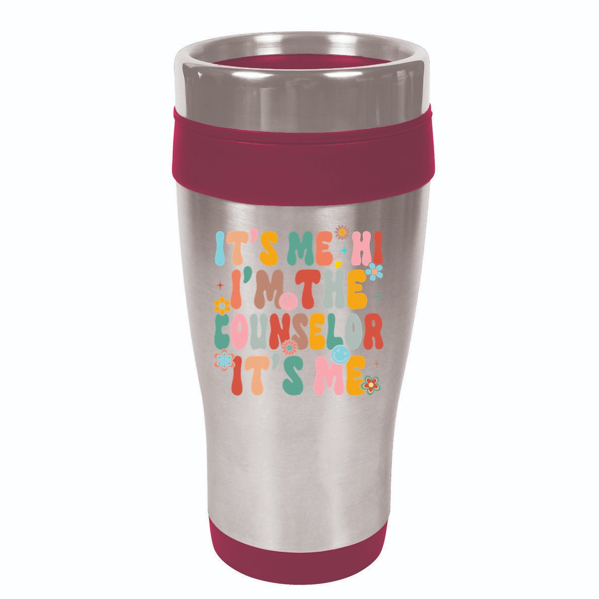 It's Me Hi I'm The Teacher Counselor  Back To School 16oz Travel Tumbler
