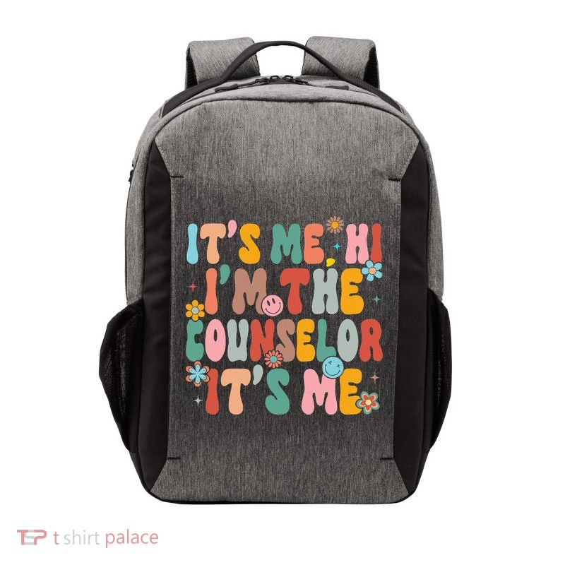 It's Me Hi I'm The Teacher Counselor  Back To School Vector Backpack