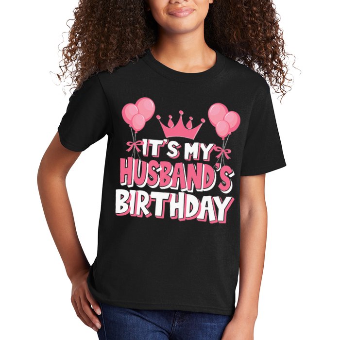 Its My Husbands Birthday Celebration Kids T-Shirt