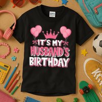 Its My Husbands Birthday Celebration Kids T-Shirt