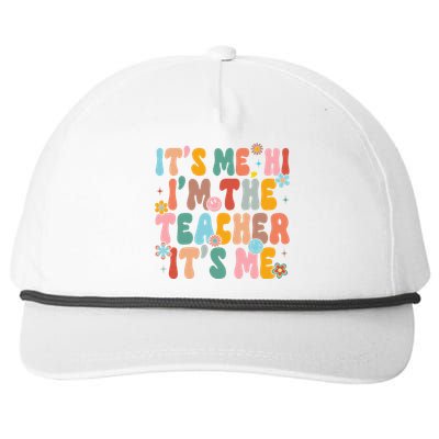 It's Me Hi I'm The Teacher Its Me  Back To School Snapback Five-Panel Rope Hat