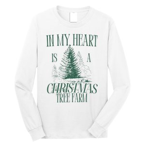 In My Heart Is A Christmas Tree Farm Xmas Holiday Long Sleeve Shirt